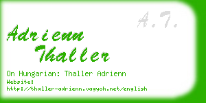 adrienn thaller business card